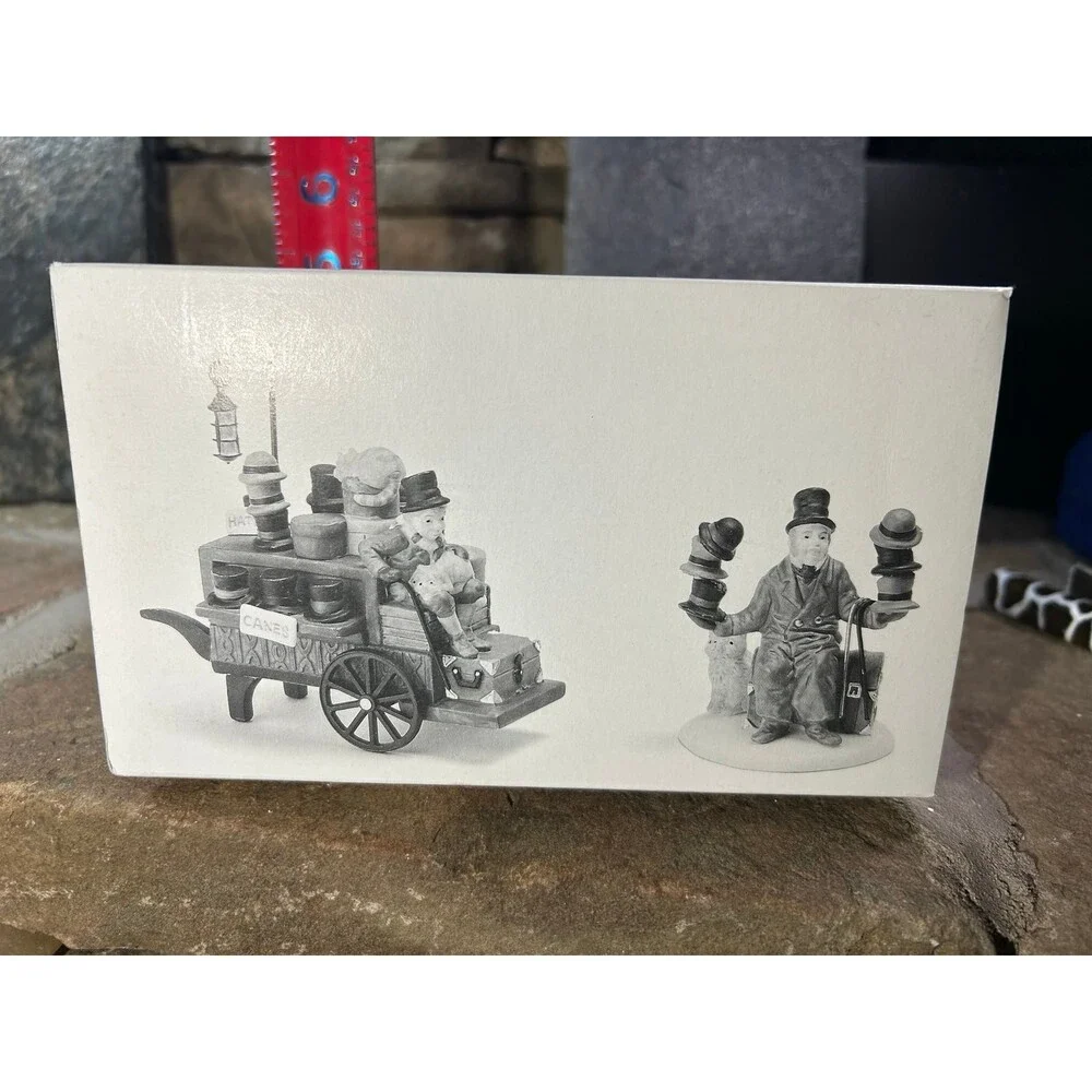 Dept 56 Chelsea Hat Monger & Cart  w/ box